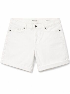 Banana Republic White Roll Up Shorts Size 29 Mid Rise Summer Casual